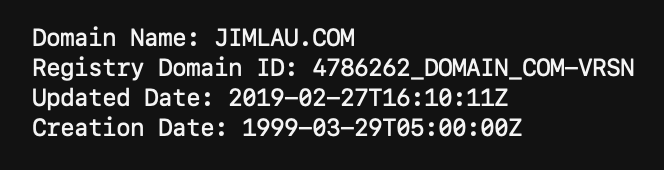 Guess who's had his vanity domain name for 20 years today? This guy!