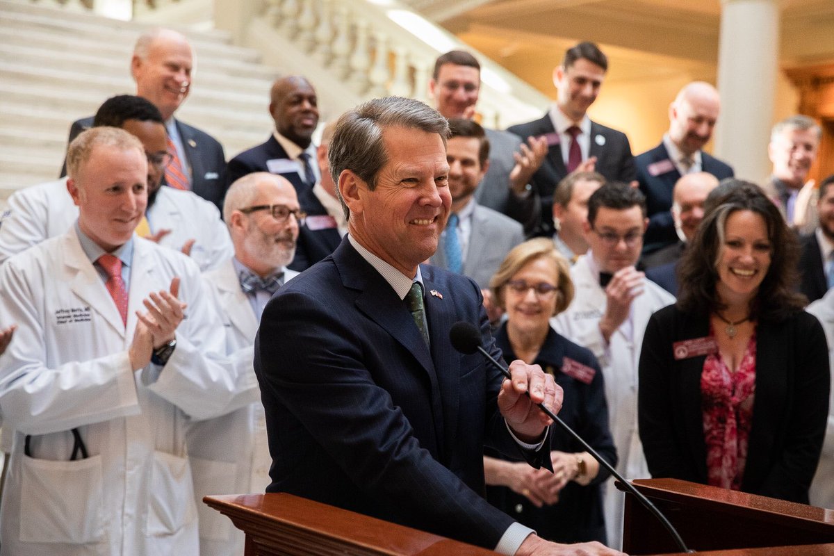 CodyHallGA's tweet photo. With 2 more legislative days to go, @GovKemp’s 1st session:

✅ $3k teacher pay raise
✅ $69M for school security
✅ x2 funding for student mental health services
✅ Funded anti-gang task force 
✅ Passed historic health care legislation
✅ Fully funded public education #gapol https://t.co/QGsqvCWA6b
