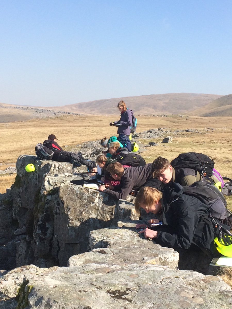 geology_bham's tweet photo. @geology_bham Yr1 mapping on the Black Mountain, Wales, joined today by @joe_berry @UoB_HEFi preparing 360degree photos of our mapping area for virtual version #accessiblefieldwork #bruminthefield https://t.co/hDxhxNgiVv
