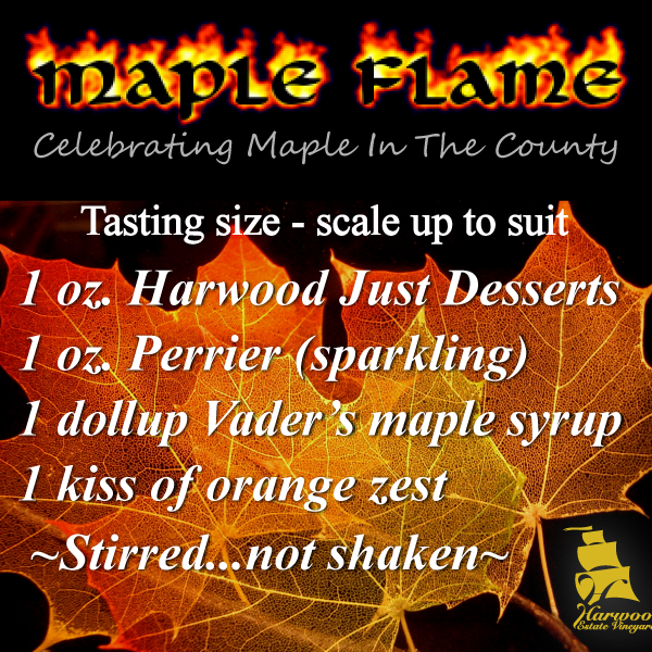 SunnyHarwoodPEC's tweet photo. We can give you the recipe for our Maple Flame Cocktail (https://t.co/5eejvtIx9H) but we can't show you Chico's recipes for the 3 maple-infused Caribbean dishes he's making this weekend for @MapleinPEC (Mar 30-31). We can show you his brilliant menu tho > https://t.co/8CCkXzAYKY https://t.co/WWpY9xkv5M