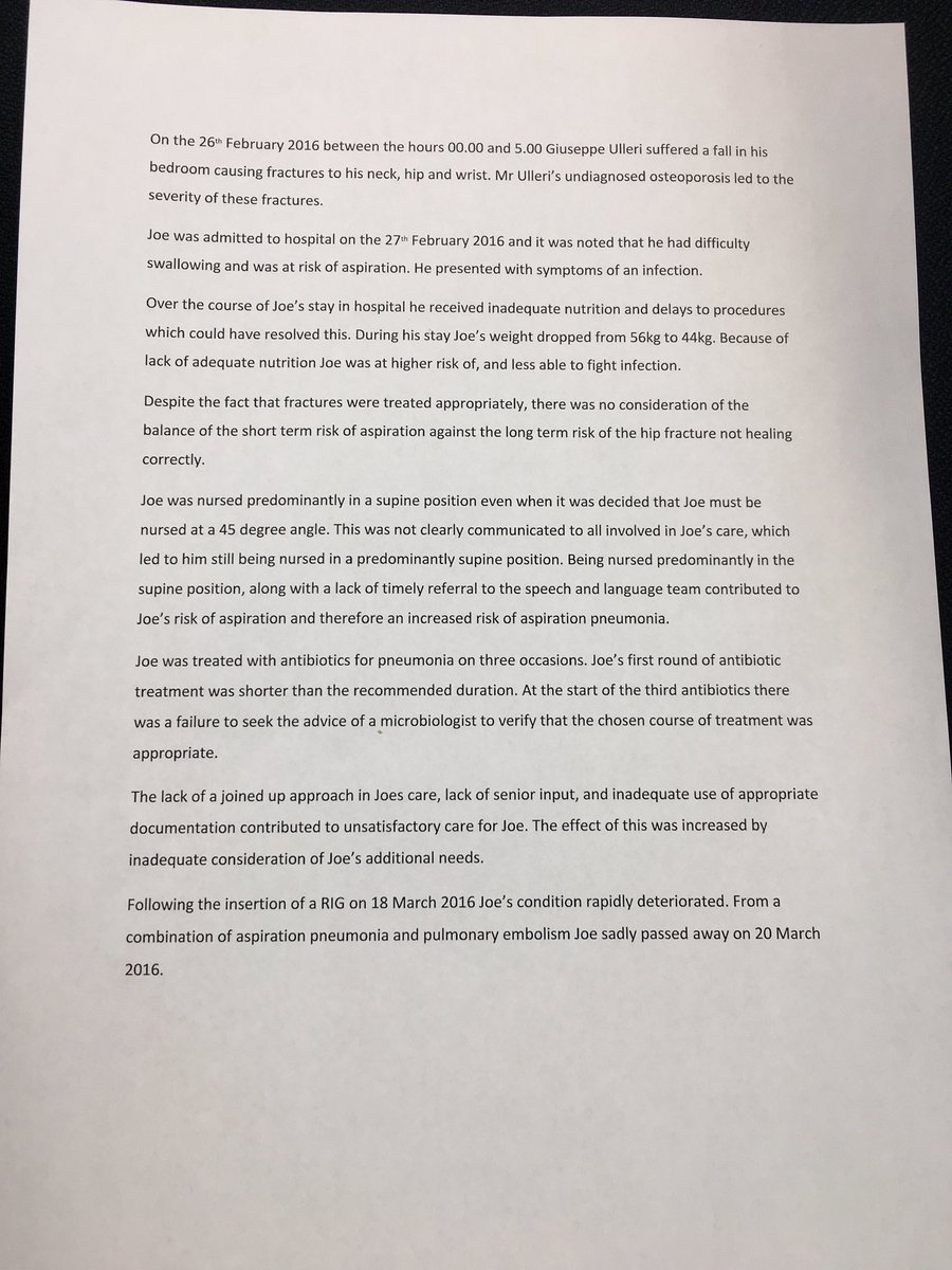 JoeInquest's tweet image. Ulleri family statement and full narrative conclusion #JusticeforJoe