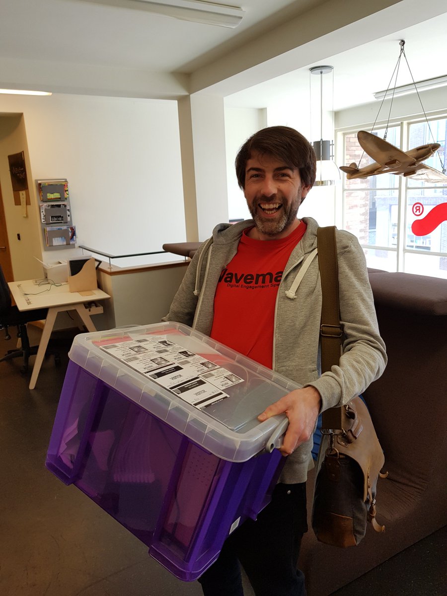 wavemakerstoke's tweet photo. It's #Friday, the weather is glorious, and Alex is getting ready to head off and help deliver the latest #EssentialLifeSkills workshop, for @StokeonTrentOA, at Clarice Cliff Primary! Maybe the sunshine will inspire some students to create something amazing! #TechForGoodForAll https://t.co/04UV8ZdDVu