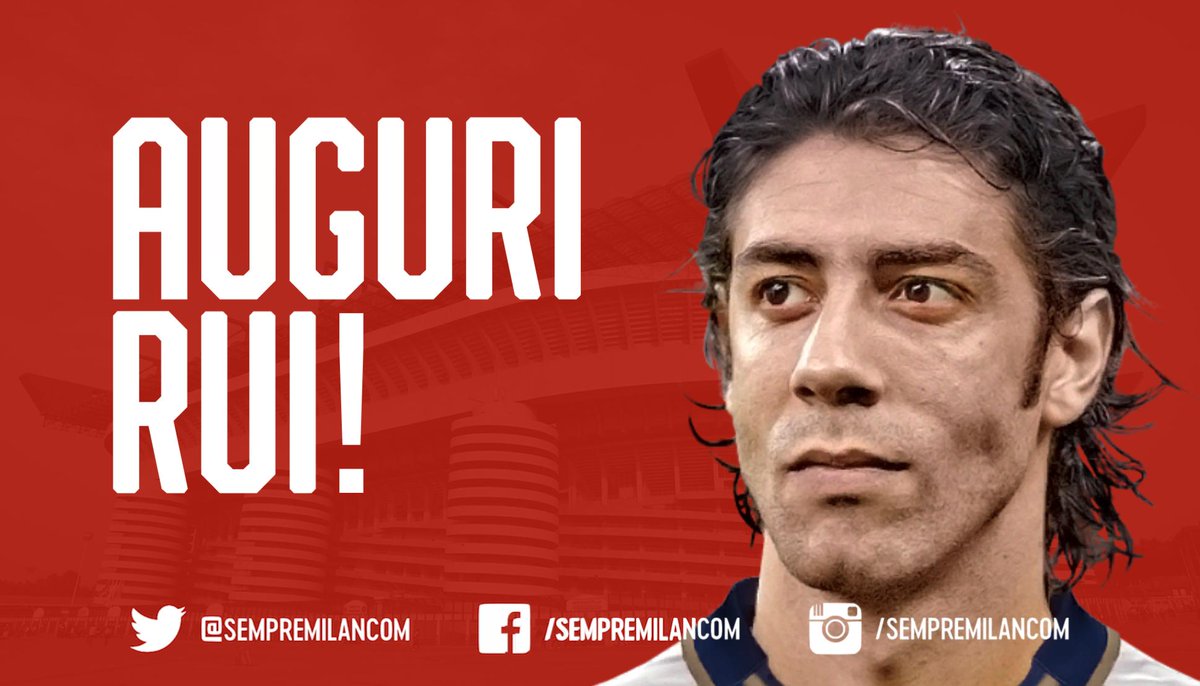 SempreMilanCom's tweet photo. π Happy 47th birthday to former midfielder and #ACMilan Hall of Fame member Rui Costa!
π΅πΉ #AuguriRui π΄β« https://t.co/UqAcjdMU6J