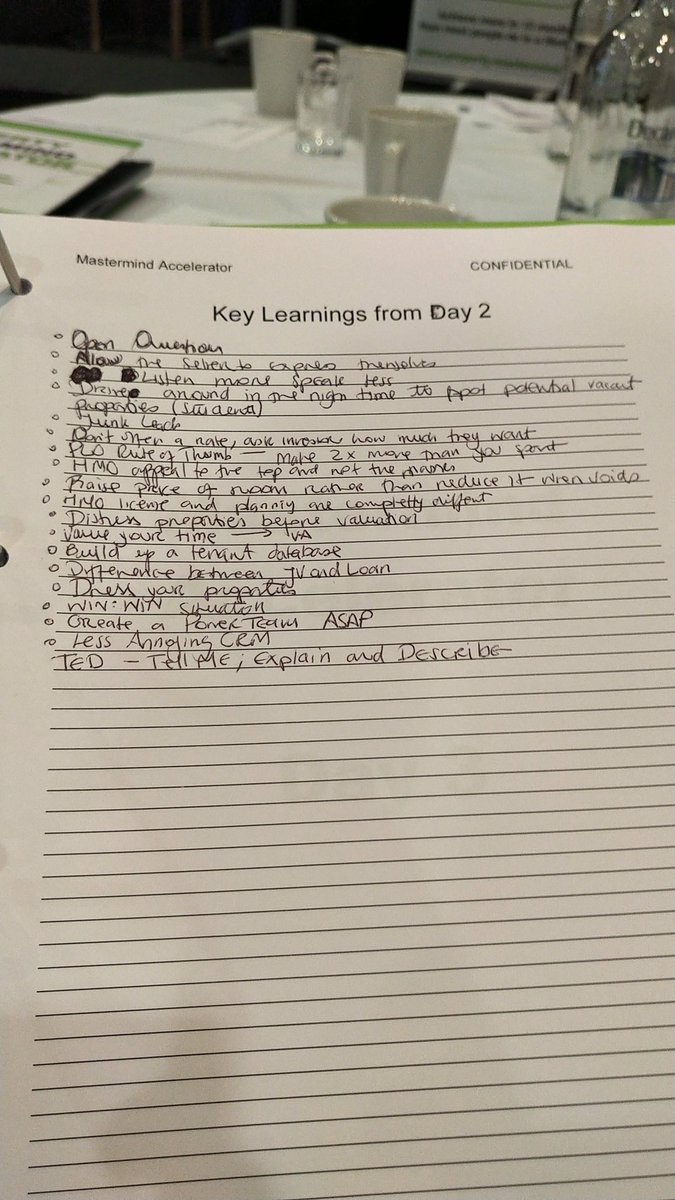 Key Learnings from Day2 #wisemove #propertymma19