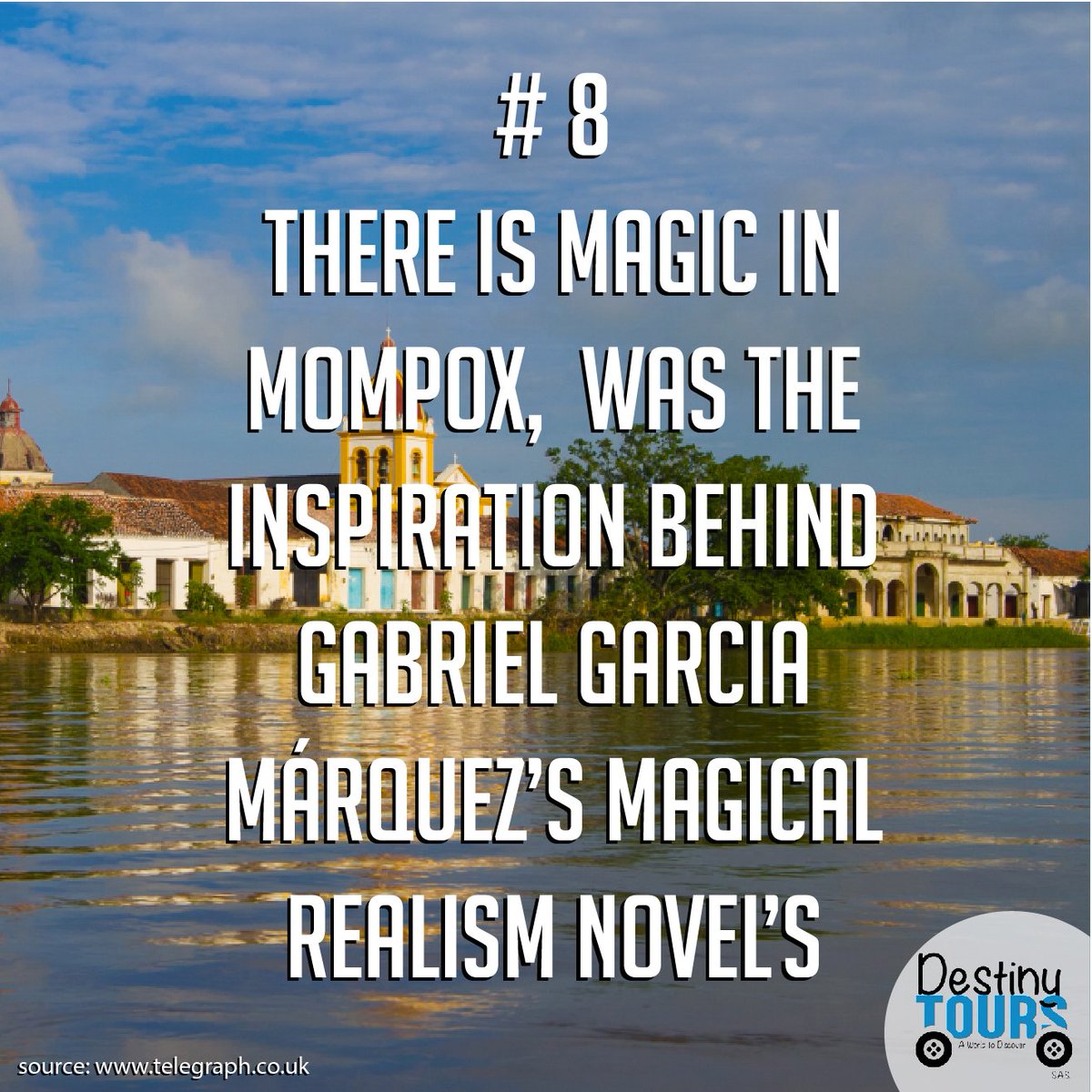 Reason N8 There is magic in #Mompox,  this sleepy city is a place of beauty with its well-preserved #architecture and location next to #MagdalenaRiver. 🇨🇴📸❤️
#DestinyTours #AWorldToDiscover #ColombiaToDiscover 
#Colombia #TravelColombia #Travel #Vacation #Holiday #Tourism