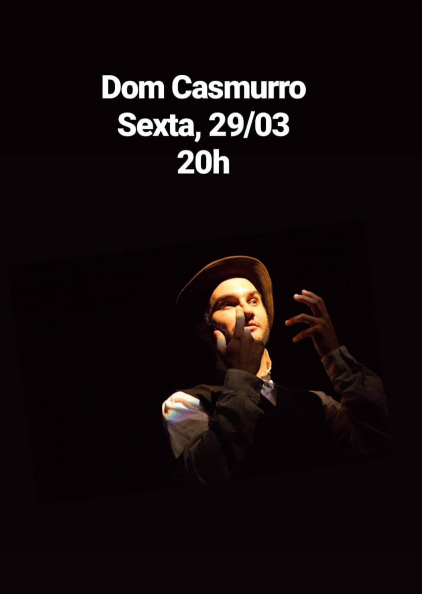 InformaSecult's tweet photo. Duas sessões nesta sexta (29) no lançamento do Teatro em Movimento. Às 13h30 o espetáculo Inventa-Desinventa, e às 20h, inspirado na obra de Machado de Assis, Dom Casmurro.
Veja a programação completa e saiba mais sobre o Teatro em Movimento em: https://t.co/rs6qsnRPjj https://t.co/Ryi9KSWBV9