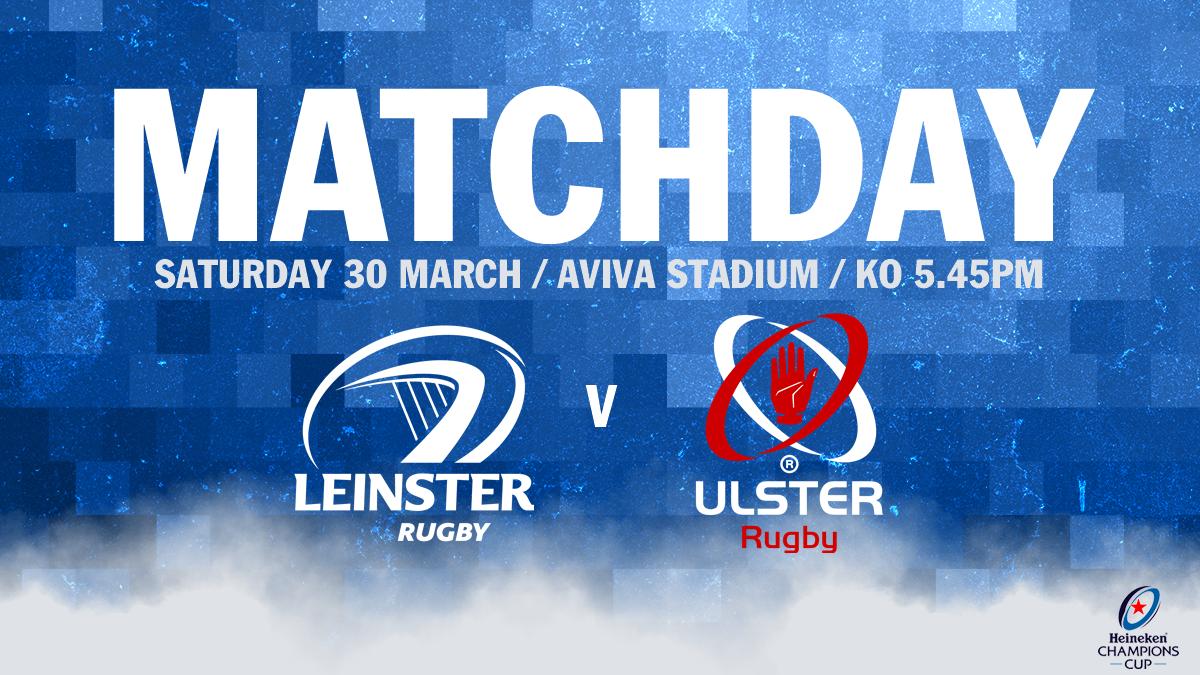 leinsterrugby's tweet photo. IT'S MATCH DAY! 🙌

RT if you're backing the boys in blue 👊🔵

#LEIvULS #JoinTheRoar https://t.co/Lc9cydLcHr