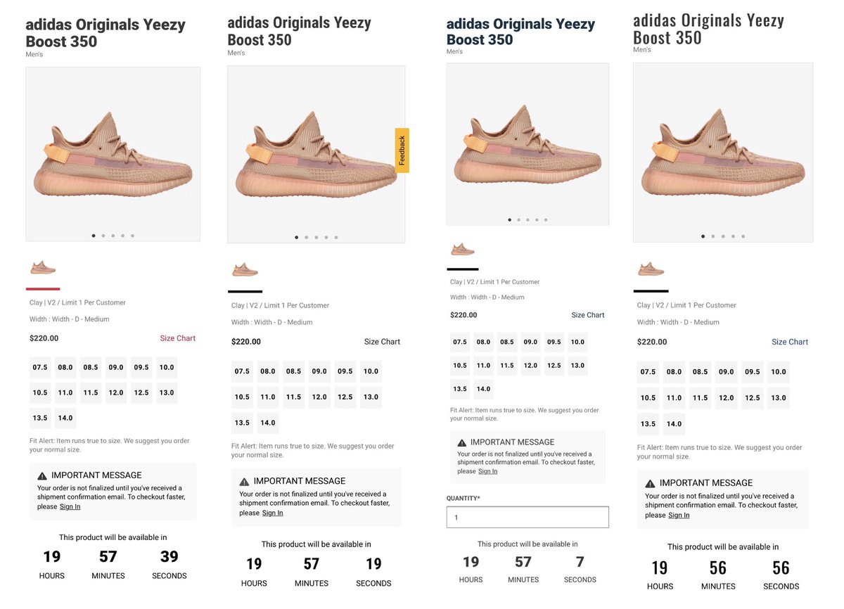 yeezy clay footaction