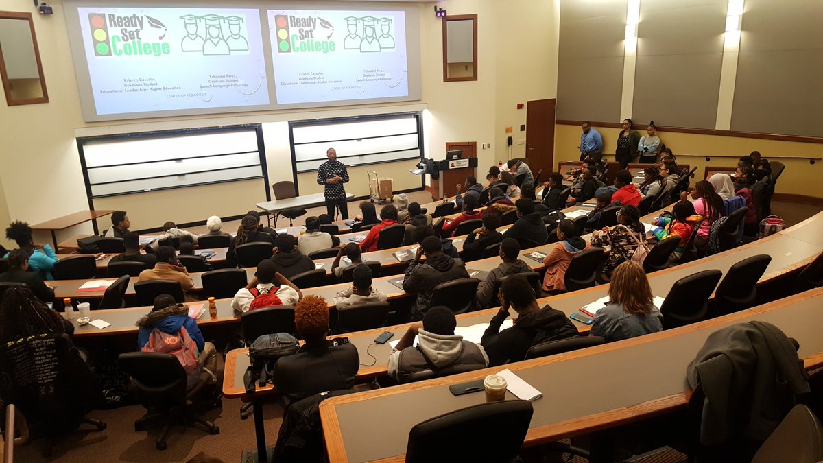 Welcome Soaring Scholars!!!! Students from <a href="/EagleAcademyNew/">Eagle Academy Newark</a> <a href="/ahs550/">Arts High School</a> <a href="/eaglepride07103/">American History High School</a> &amp; University H.S. visiting and learning about MSU and our Teacher Education Program. Thanks @msueof for presenting to our students!