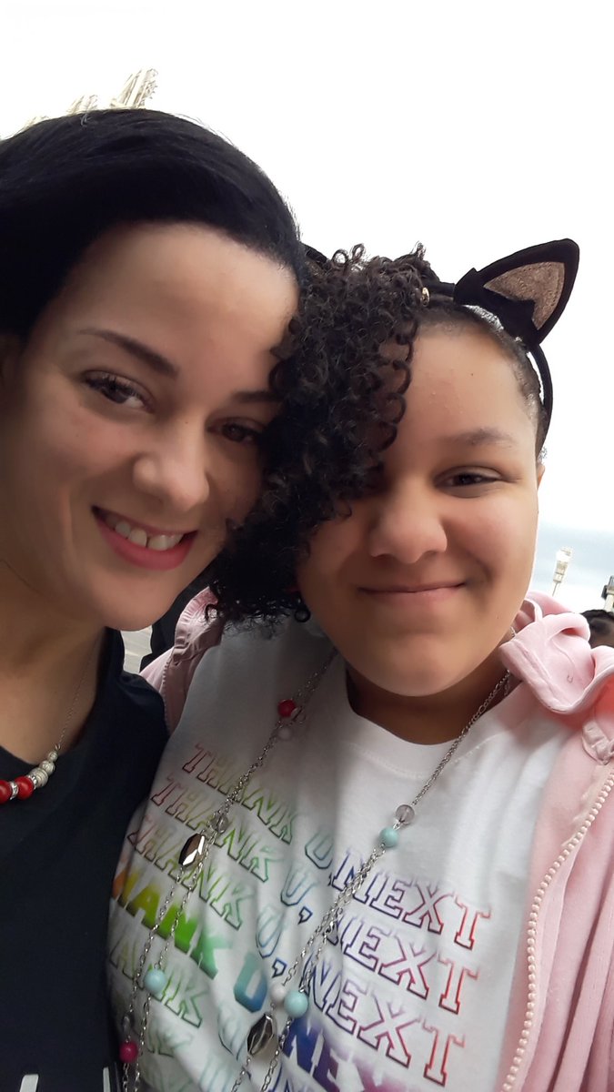 tgikathy's tweet photo. Mommy/daughter selfies before the Ariana Grande concert. Still awake hours later. I'm fried! https://t.co/zl2RUiVJQB
