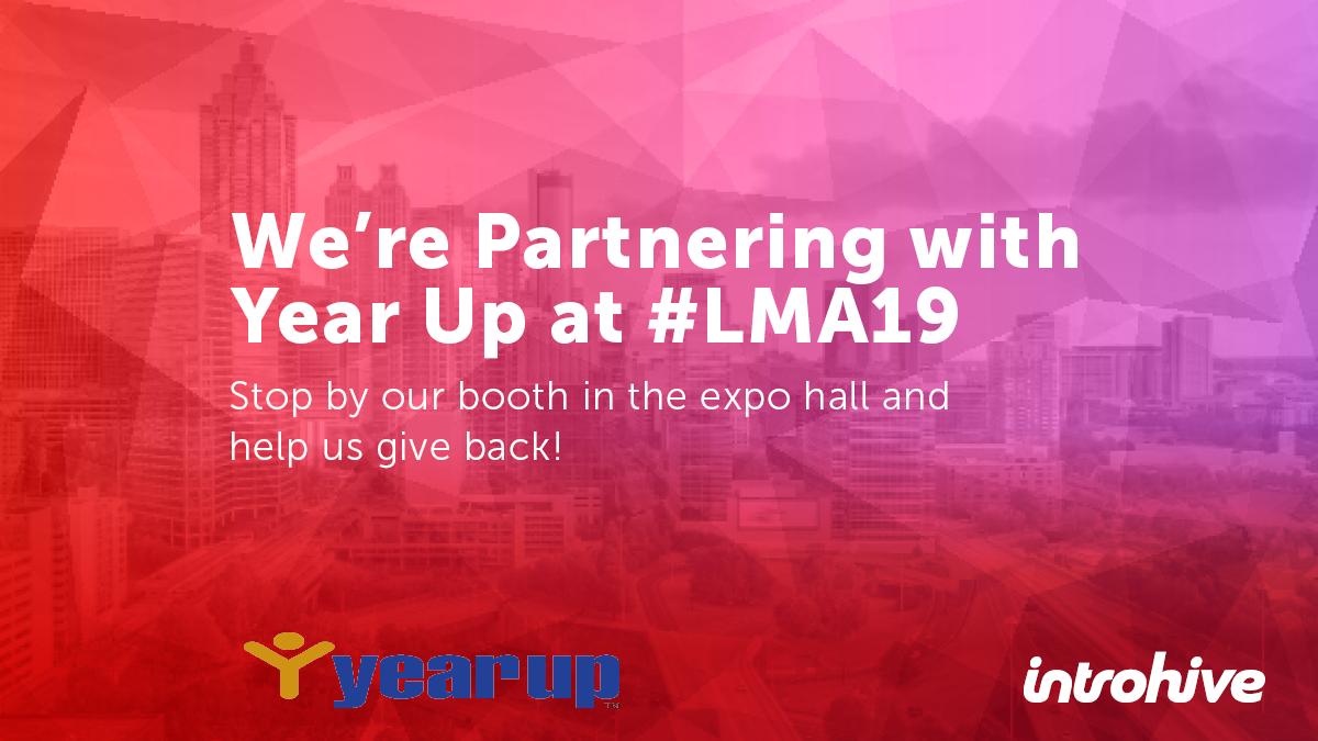 We want to do something special for #LMA19. So part of the proceeds from this year's booth giveaway will go to @YearUp, to help young adults start meaningful careers in just one year.  bit.ly/2FkKo64
#givingback