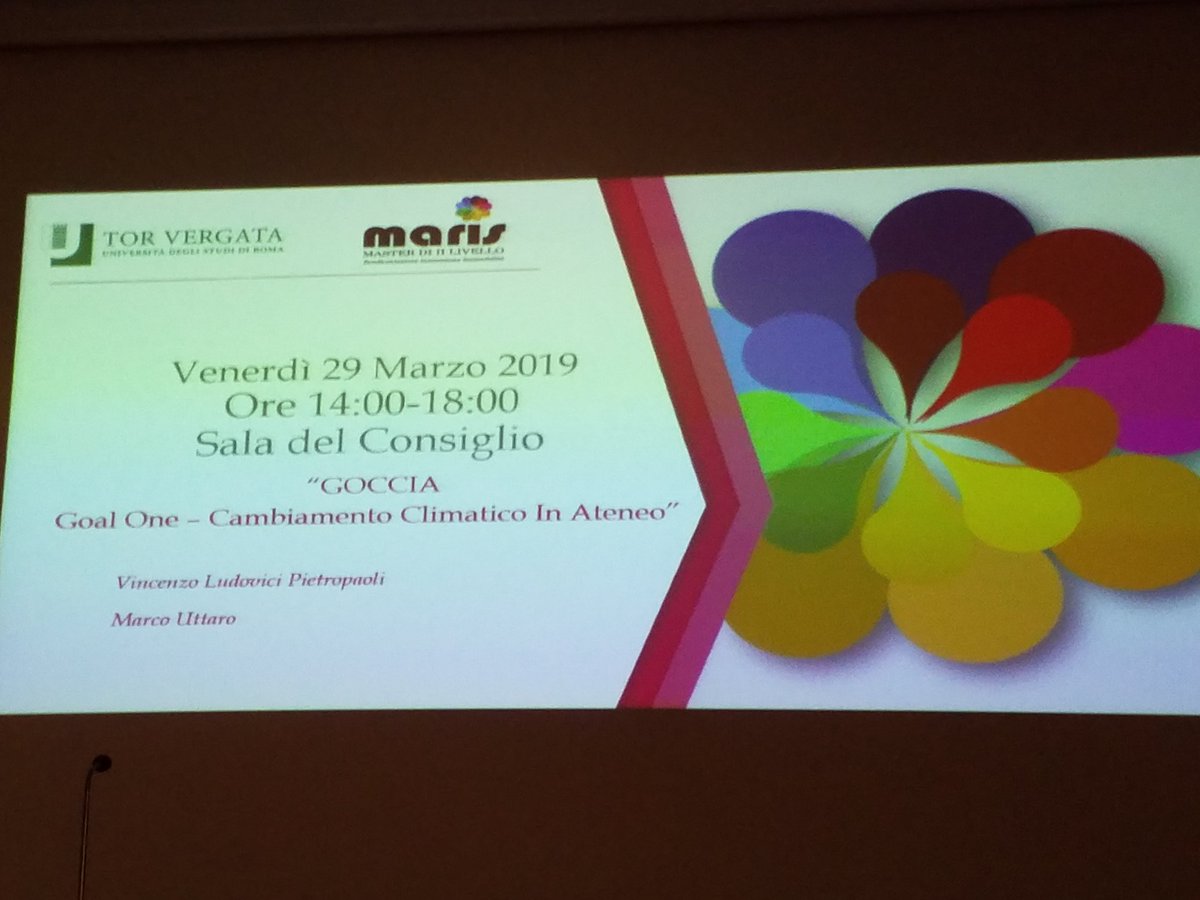 bibliopareto's tweet photo. Progetto #GOCCIA
#unitorvergata @unitorvergata
https://t.co/D4gki0TIst
#masterMaris
Goal One per il Cambiamento Climatico In Ateneo
Ridotte in due settimane 14mila bottigliette di plastica
@Notizieincampus
#plasticfree
Per saperne di più: https://t.co/S8wybVql8m https://t.co/PqPkBtIO7X