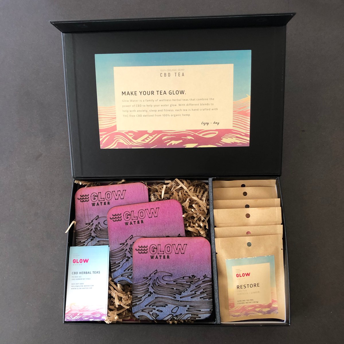 glow_water's tweet photo. Looking for the perfect gift - a CBD Tea Gift box is the way to go ; ) https://t.co/ECvW9Fh07M https://t.co/Bcr47oROYv