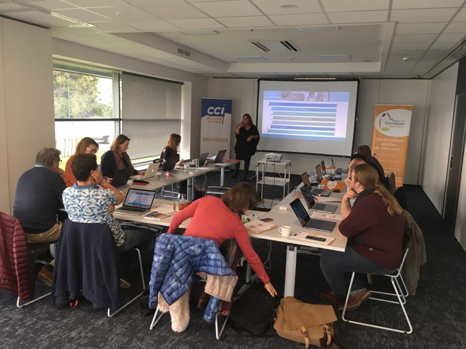 EspaceWapi's tweet image. La Chambre de Commerce et d&apos;Industrie de la Wallonie Picarde s&apos;est associée à son partenaire, la Maison de la Formation, afin d&apos;organiser la formation &quot;Comment réussir son Webinaire?&quot; dans nos salles de l&apos;Espace Wallonie Picarde.