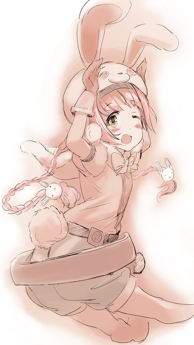 うさぎさんぴょんぴょんぴょ～ん🐇🐇🐇
#プリコネ深夜のお絵かき60分一本勝負
 #プリコネR 