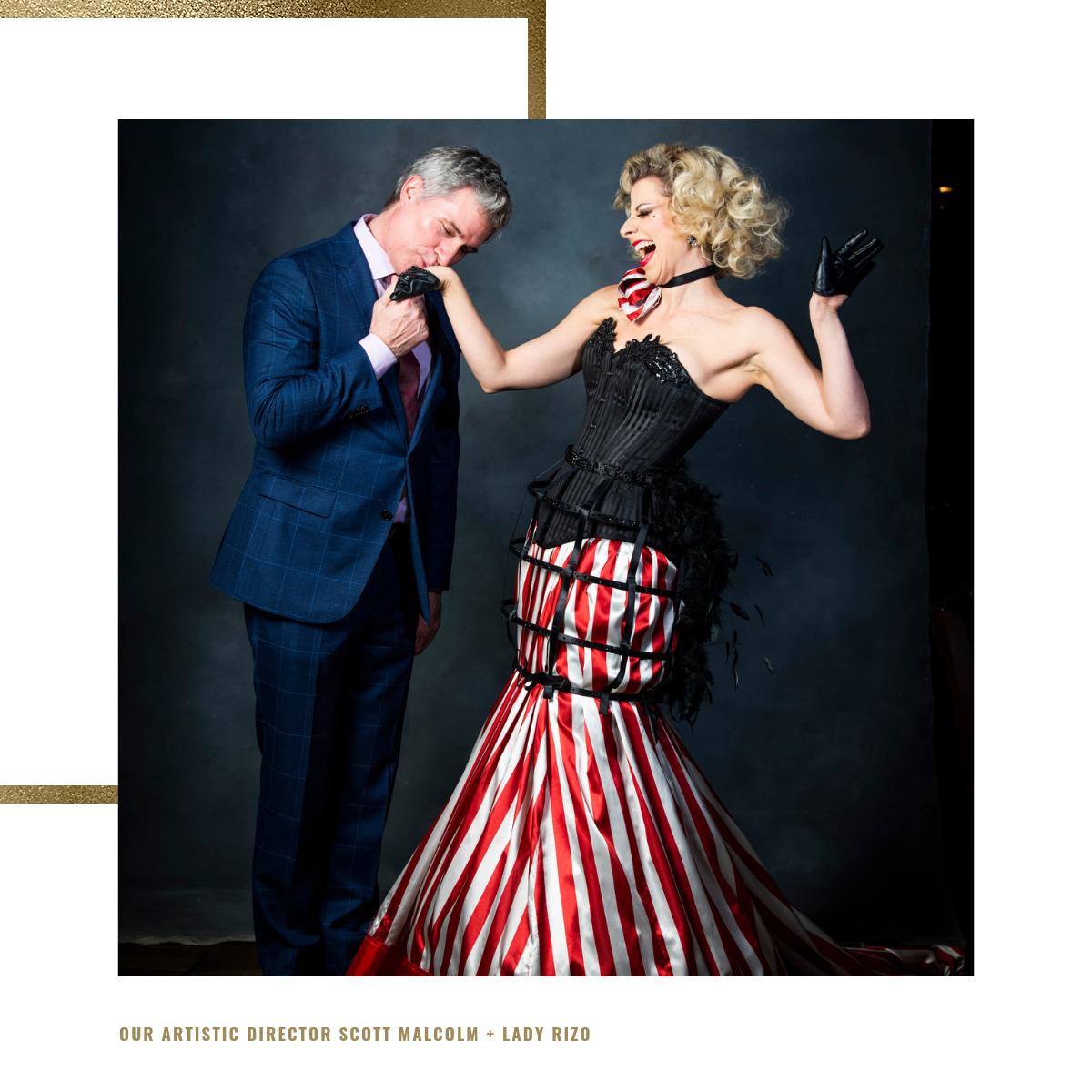 @theladyrizo is larger than life and on-stage unabashedly interpreted popular songs from all genres. We miss her humor and sass! She is truly a singer-sophisticate!

Our Artistic Director Scott has over 15 years directing Cirque Cabaret across Europe and the US. It's his passi