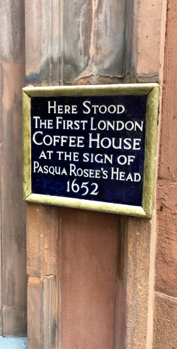 It would be criminal for the UK’s oldest coffee roaster ...to not visit the site of the very first London Coffee House whilst at the @londoncoffeefestival #since1819 #1652 #lloydsoflondon #thejamaicawinehouse #london #uk #TheOriginals #coffee #barista #history #heritage