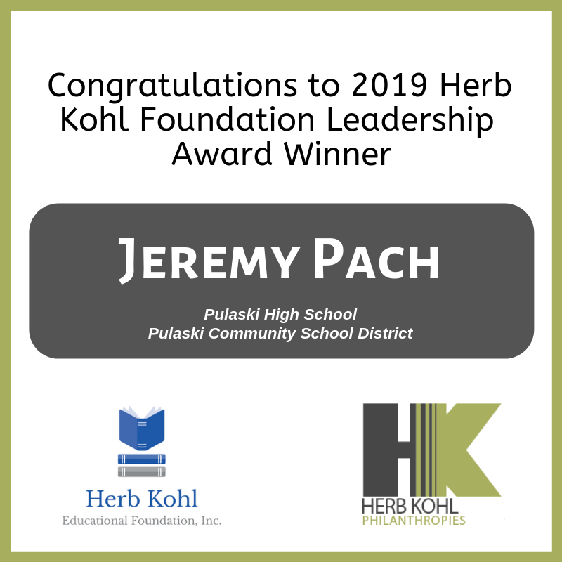 HKEdFoundation's tweet photo. Congratulations to Jeremy Pach, principal of @PCSD_PHS! He will be honored today with a 2019 Principal Leadership Award:
https://t.co/wS7YBJLvUb @pcsd #PulaskiHS #KohlEducation https://t.co/FTAIS2W5mn
