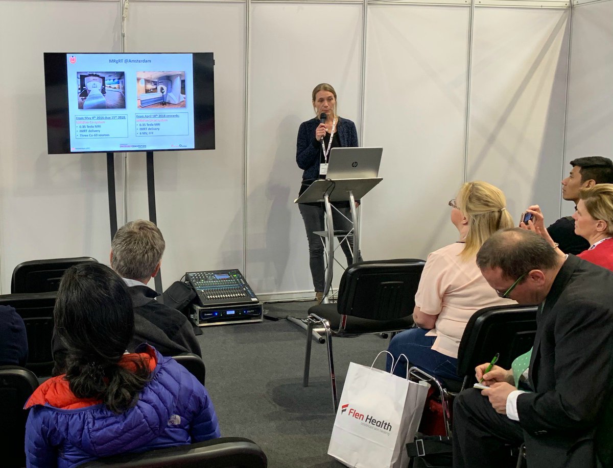 RT <a href="/viewray/">ViewRay</a>: Dr. Anna Bruynzeel from <a href="/amsterdamumc/">Amsterdam UMC</a> spoke at the <a href="/OncologyExpo/">Oncology Convention</a> in England this week. She shared the team's 3 years of clinical experience with MR-guided adaptive radiation therapy. Dr. Luca Boldrini @GemelliArt also spoke. Thank you!  #MRIdian #Oncology19