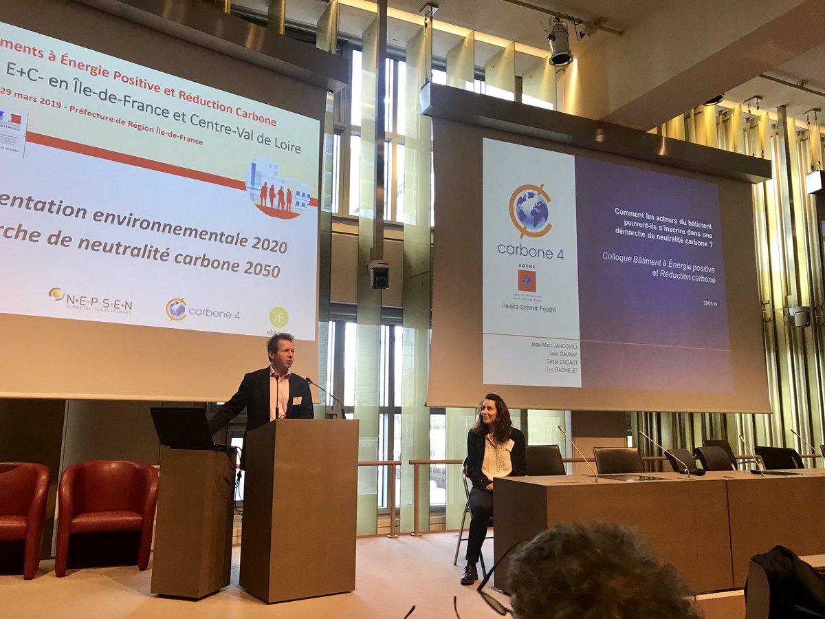 « Comment les acteurs du bâtiment peuvent-ils aller vers la neutralité carbone ? » le #ZeroCarbone au cœur des problématiques posées aujourd’hui par <a href="/ademe/">ADEME</a> <a href="/IFPEB/">Institut Français pour la Performance du Bâtiment</a> et <a href="/Carbone4/">Carbone4</a> aujourd’hui dans le cadre de la réflexion E+C-
<a href="/JMJancovici/">Jean-Marc Jancovici</a>