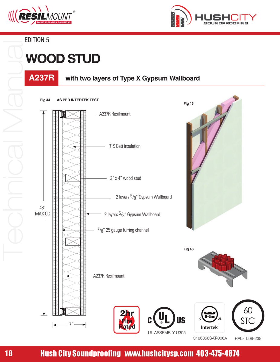 hushcitysp's tweet image. 3 DAYS TILL THE ALBERTA BUILDING CODE CHANGES COME INTO AFFECT! Just wanted to show you the differences between wood and steel studs on a wall or ceiling. You can easily gain 3+ STC points when using steel studs over wood studs. #soundproofing #codechanges #betterbuilders