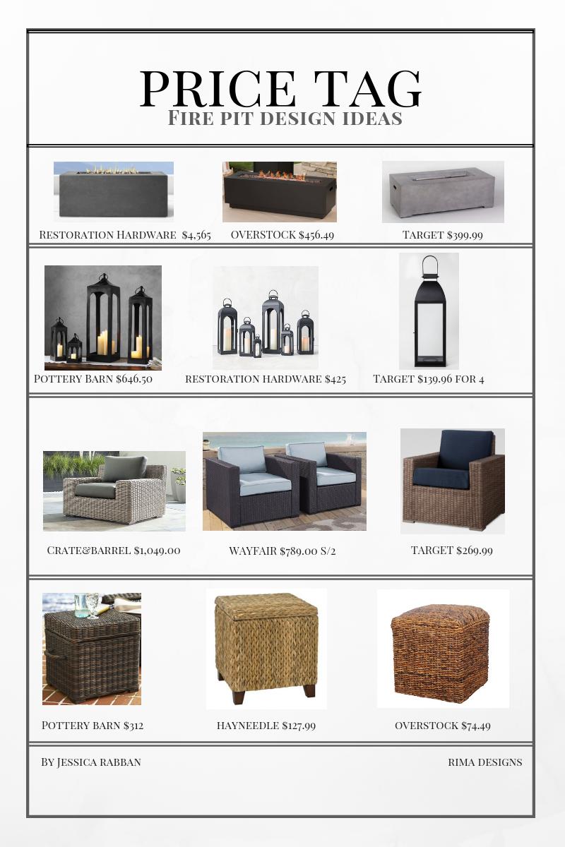 This amazing weather has us thinking about outdoor lounge spaces! Want to get the look for less? Well we've created a guide with all the information needed. You don't have to break the bank to get the look. #pricetag #rimadesigns #getthelookforless #interiordesign #outdoordesign