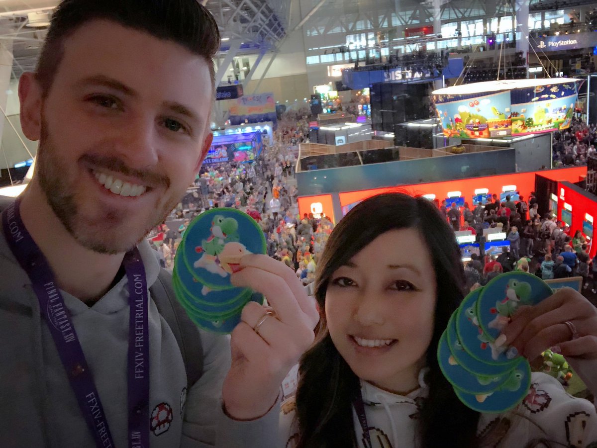 NintendoWW's tweet image. RT NintendoAmerica "Kit &amp;amp; Krysta are at the last stop for the #PAXEast scavenger hunt! Be sure to find them at the spot in the image for a chance at some #YoshisCraftedWorld goodies! https://t.co/l2mygW21Le"