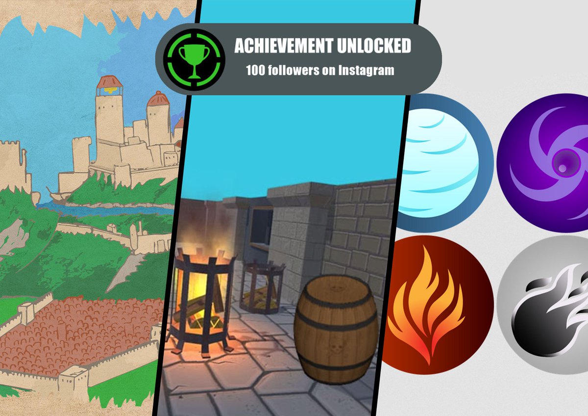 EN: Weekly recap n°8 : visual design of introductory canvases, brazier and explosive barrel 3D modeling, visual design of the power icons. 🦝

#FBoW #indiegame #gamedev #videogames #illustrations #Icon