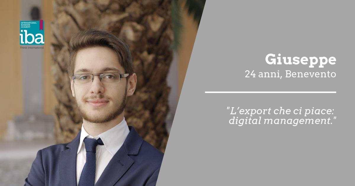 IBAITALY's tweet image. Le parole di Giuseppe. 
"Lexport che ci piace: digital management"
Be global, be digital: scopri come su ibacademy.it o unisannio.it
#ThinkInternational #IBAcademy #IBAlumni