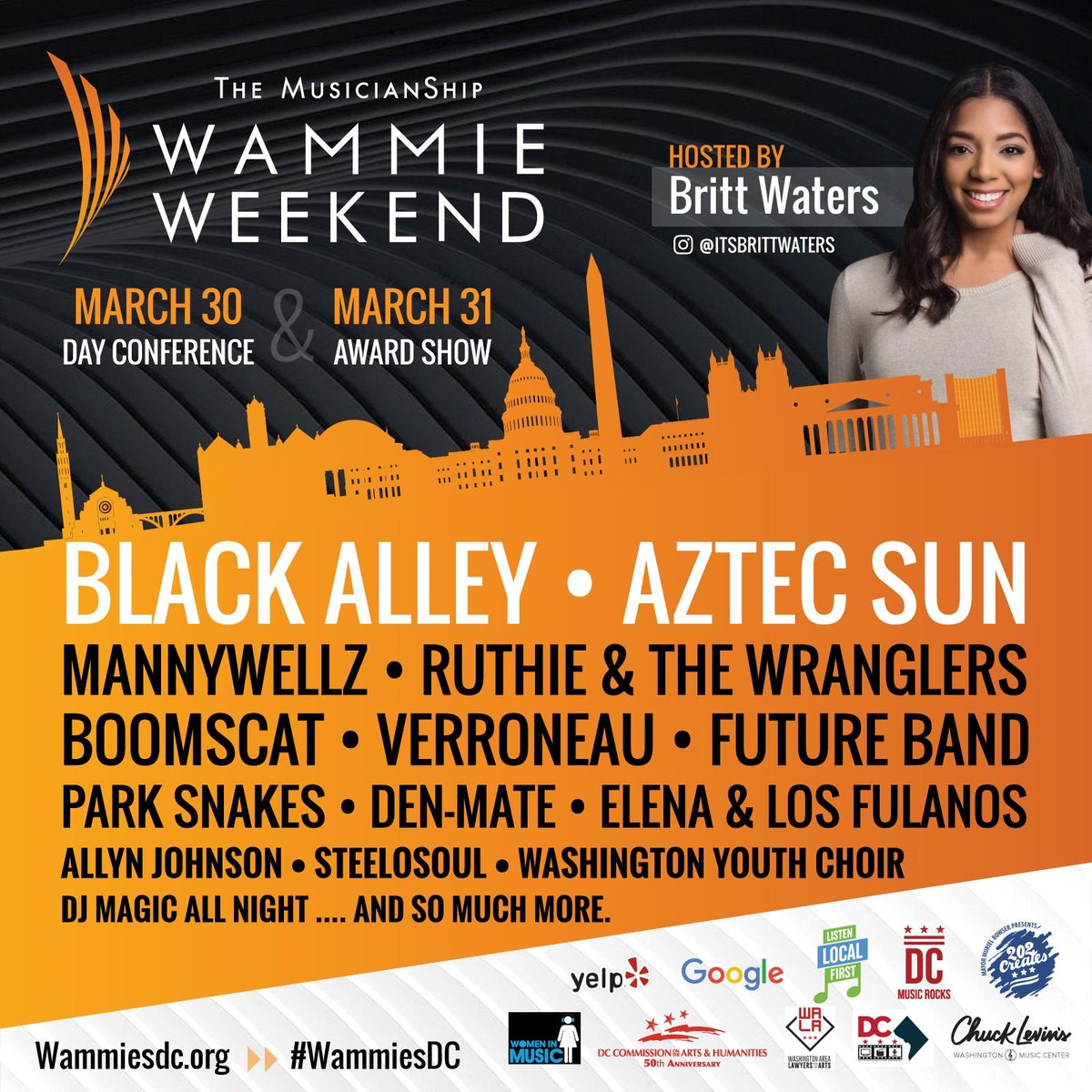 dcfunkparade's tweet photo. 🚨We’ve got a #FunkPowered surprise planned for you at the #2019WammieAwards! Did you get your ticket yet? @thelincolndc will fill up FAST! Visit https://t.co/NnHRdNgkqq for tickets today! 🚨
#2019WammieAwards #BestFunkAlbum #BestFunkArtistorGroup #TheMusicianShip https://t.co/e39rmqZCW4
