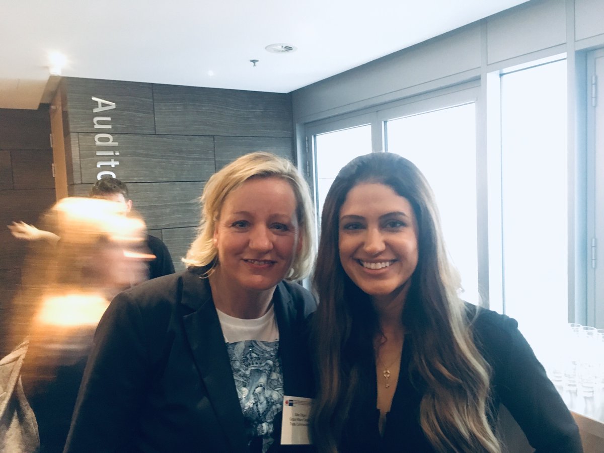 DigitalHeba's tweet photo. Meet Silke Ditgen. She's this German Gem that's infectiously positive and happy❤️  Oh and she's the Trade Commissioner @TCS_SDC in Life Sciences 🙂.  I will miss you my friend, I know we'll reconnect again!  Conferencing between Germany &amp; Canada is one authentic strong dialogue. https://t.co/LU7pM5OO85
