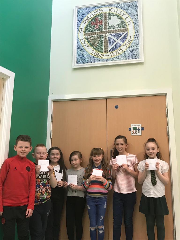 StPatsKilsyth's tweet image. Congratulations to the winners of the @RotaryKilsyth writing competition and to the winners of our Easter raffle. 👏🏻👏🏻