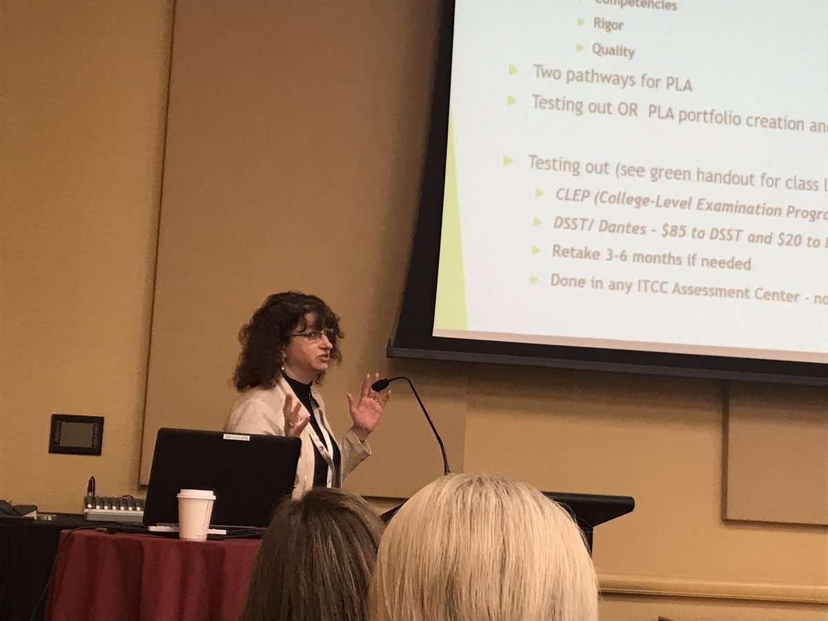 davidabathe's tweet photo. Dr. Ilicia Spray presenting on Prior Learning Assessment at a key to Workforce Completion  at the Student Learning Summit. @IvyTechCC https://t.co/E1setzDqB0