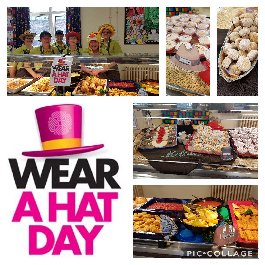 maz60059's tweet photo. A very special theme day today. On the menu flat cap fish, nightcap nuggets.a side of bobble hat beans and finished with a choice of top hat cake or trilby trifle. 😁 #teamAnglesey @Anglesey_AET @AdamBar69316998 @jackieapplegate @janetel28536979 @mellorscatering https://t.co/zt6DBMO4SN