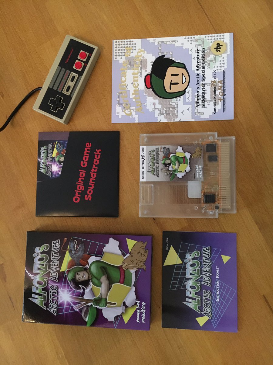 Chris_n_Pixel's tweet photo. Today all these three pieces of joy catched me. Thank you: @InfiniteNesLive 
@SpoonyBardToma @gradualgames @Lizard_NES #homebrew #NES #LizardNES #thelegendsOfOwlia #AlfonzosArcticAdventure https://t.co/QDeNh8xGXh