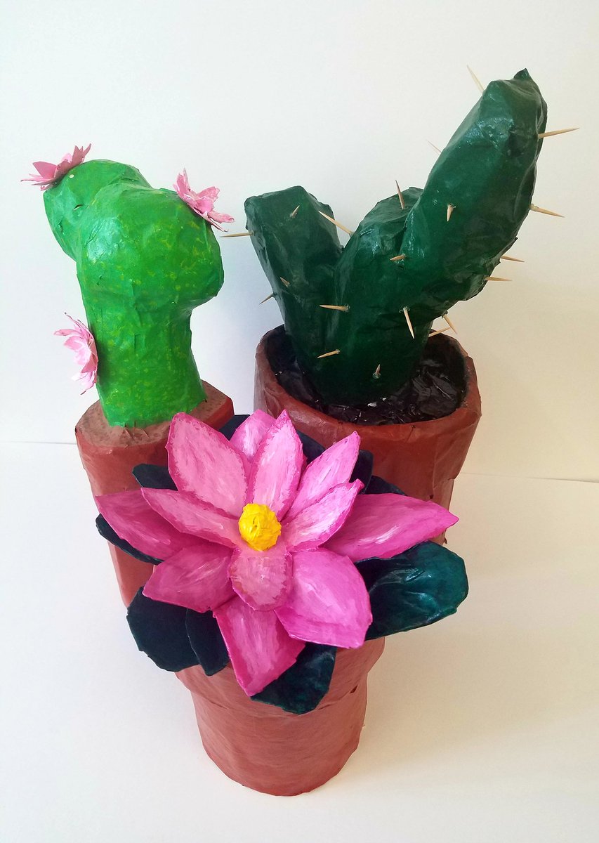 From works in progress to finished product, Art 2 students create props for the <a href="/vikingtheater/">Viking Theatre Co</a> upcoming production of  #littleshopofhorrors.