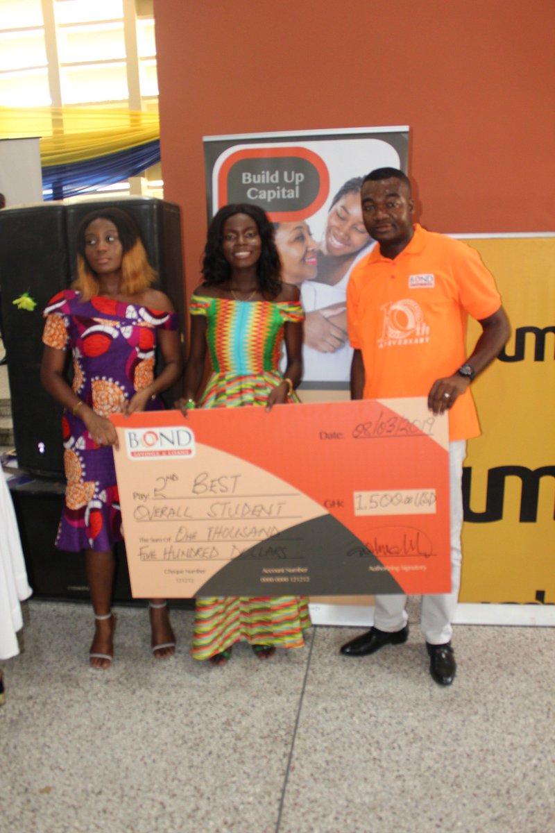 BONDghana's tweet photo. BOND makes a donation to the second overall best student at the 2018 West African Senior School Certificate Examination (WASSCE). 
Congratulations Sarpong Brago Afrifa.
#BOND@10, #BONDSUPPORTS https://t.co/a7HyGU9aIt