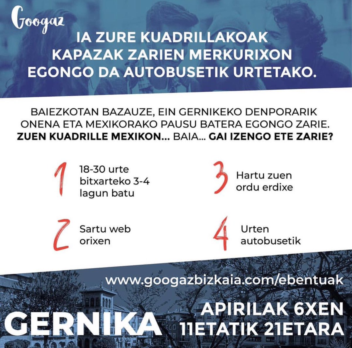 Googaz 2.0ko lehenengo froga #Gernika ! 💃🏼💃🏼