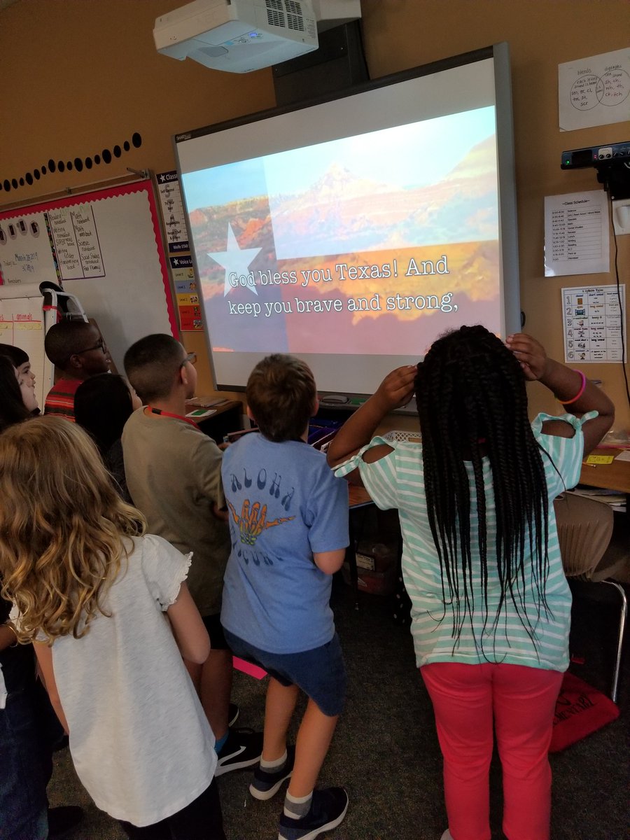 Learning about U.S. Symbols and customs this week... @WEMusicNews I think my 2nd graders may be ready for your Texas Concert with Texas Our Texas! ❤