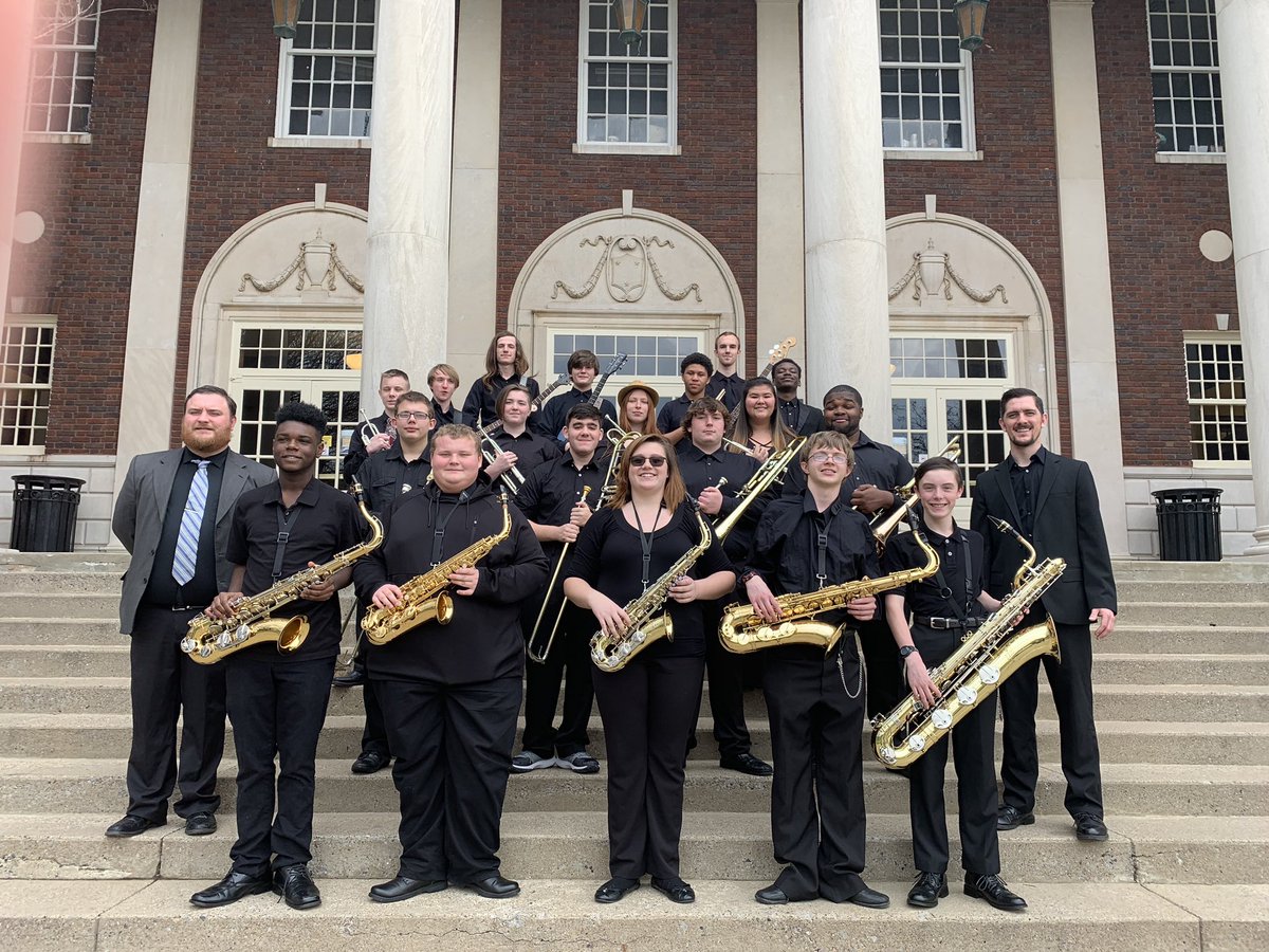 county_band's tweet photo. Congrats to the Colonel Jazz Band for earning straight Distinguished Ratings at the Murray State Jamey Aebersold Jazz Festival!!! #CCPS_PROUD @CountyColonels #ColonelBand https://t.co/OO5wmikbcU