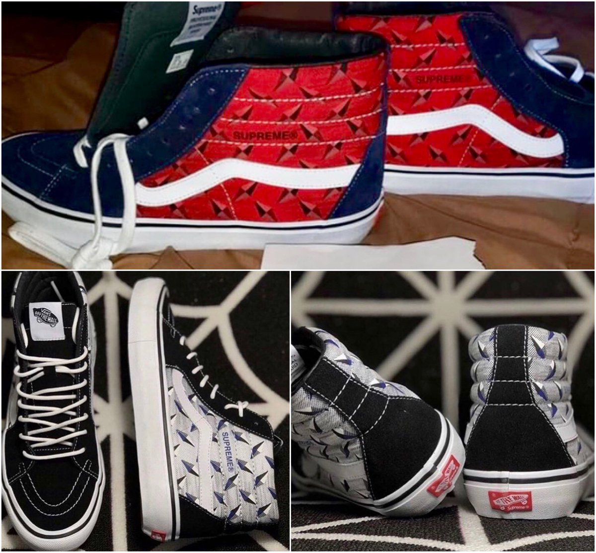 supreme diamond plate vans