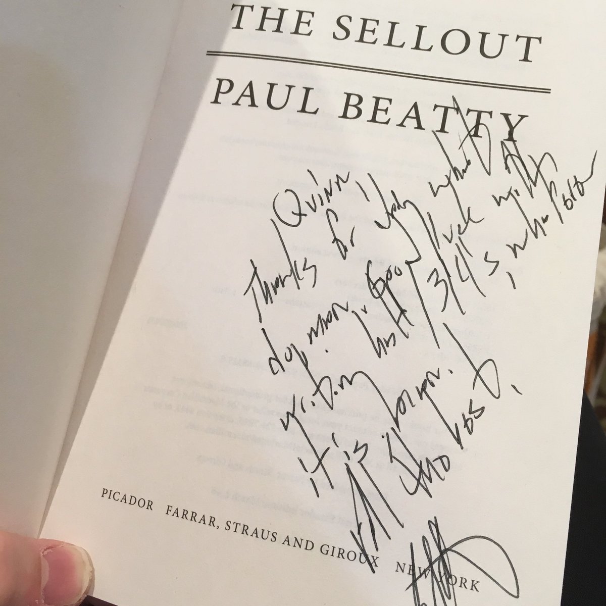 rasputinguts's tweet image. Very lucky to’ve met @colsonwhitehead and Paul Beatty yesterday at AWP #justdontfuckitup #theundergroundrailroad #thesellout