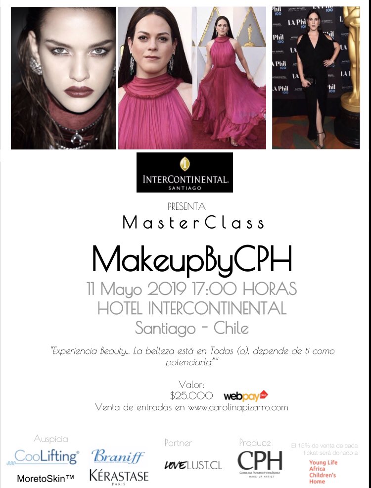 CPH_Artist's tweet photo. MasterClass #MakeupByCPH 11 de Mayo 17horas @InterConHotels Hotel Intercontinental Santiago . + info y tickets en https://t.co/UBNWoSx5gr https://t.co/zcLMOndm1r