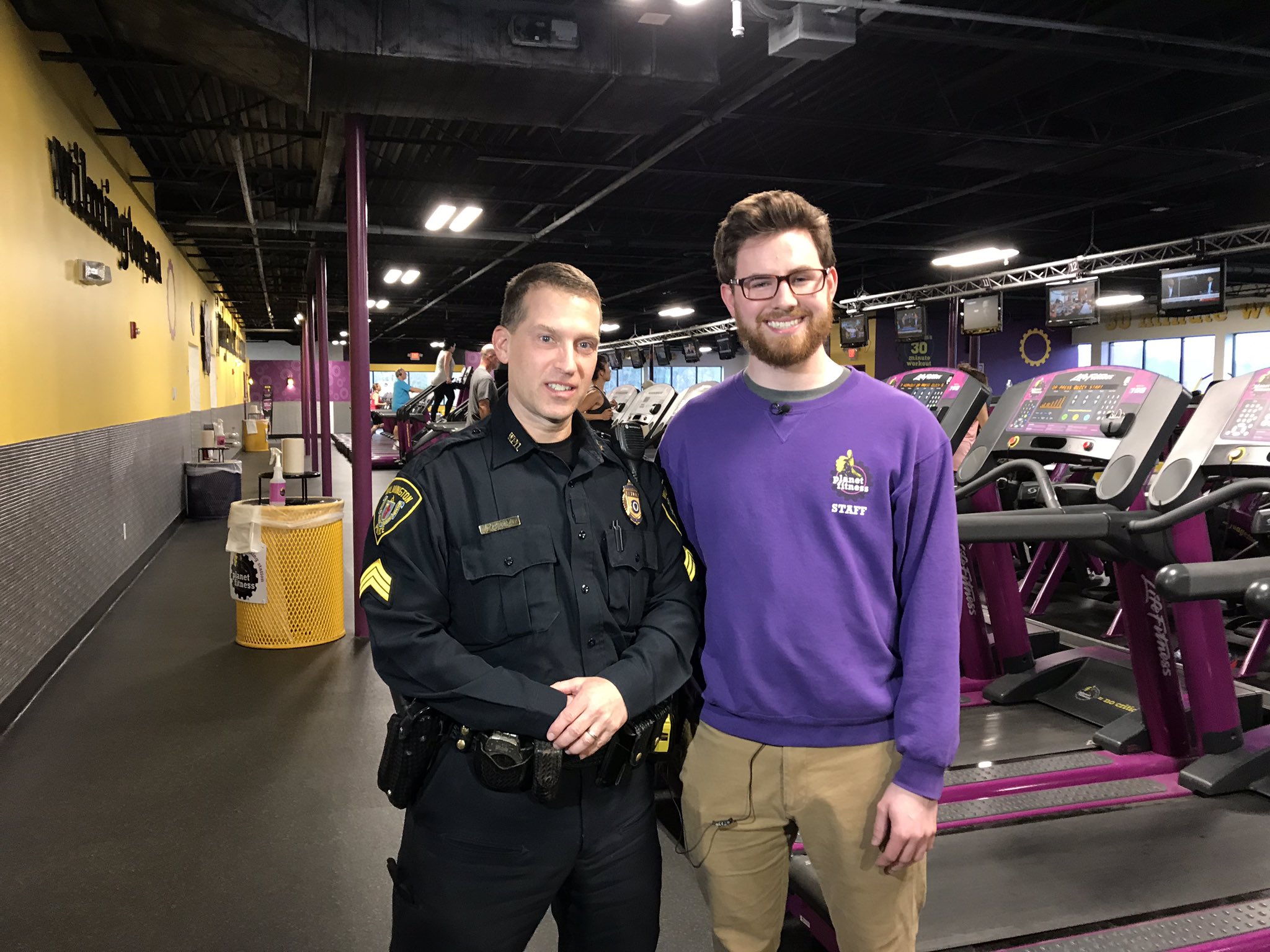 Beth Germano on X: Planet Fitness employee springs into action