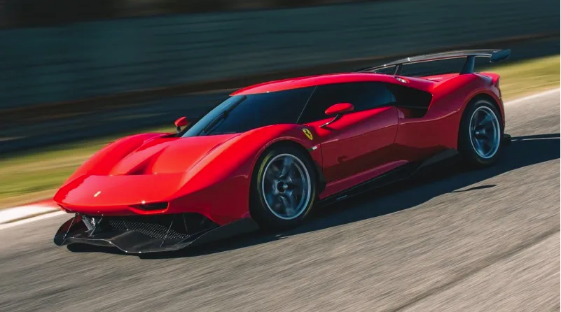 Jalopnik's tweet photo. The new Ferrari looks uncannily similar to a fake car from GTA V https://t.co/MCeb9HQA54 https://t.co/DjN17FLmqk
