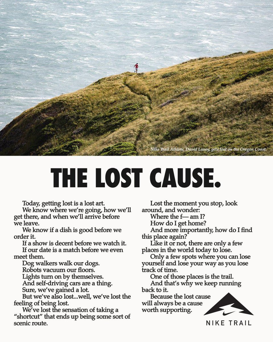 jeremyschumann's tweet photo. Need some inspiration to get outside this weekend?

Look no further than these beautiful words from @kcantrelly for @NikeTrail 

Literally looking to post this on my wall or at least above my running gear.  #ConsciousMinds #TeamPDX https://t.co/AfMDJOGU9F