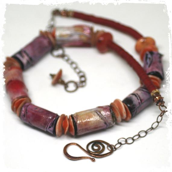 sswanstu's tweet image. #RusticBoho #RedOrange Artisan Modern Paper Jewelry Rustic Red Orange Tube Bead Necklace Fall Colors Adjustable One-of-a-Kind Gift, First Anniversary Gift for Wife

Get here goo.gl/2hZcbP