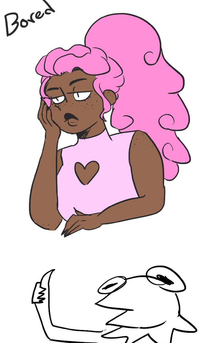 wytewaVT's tweet photo. College was cool but I'm exhausted and when I got back for 20% I was having an art block, kinda just doodle my emotions and kermit. 🌵🐸 https://t.co/33Iaze5Jd8