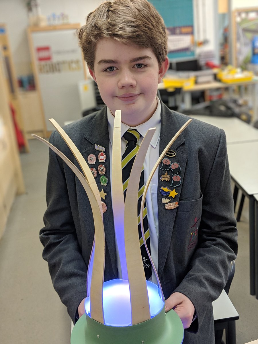 Months of planning, design development and dedication has culminated in this spectacular plywood laminated, riveted, laser cut, colour changing LED creation! Superb work Boris! And if he has his way, it will be coming to a shop near you soon
#DesignandTechnology
#Enterprise
👍💡