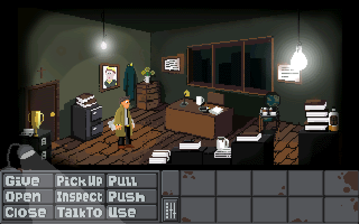 BattleSplatter's tweet photo. Little screen shot of an adventure game i have been making with a friend on and off over the last 3 years. ha ha dunno if we will ever finish it. π
π
π
#aseprite #pixelart #indiedev #gamedev #animation #pixelartist #splatterbattleroyale #screenshotsaturday https://t.co/9VHJmuxy1H